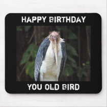 Old Bird Birthday Mousepad