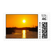 Old Blind Pass Sanibel Island Sunset Stamps