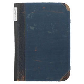 Old Blue Book Cover With Battered Edges Kindle Folio Cases