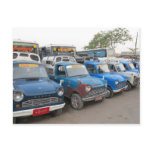 Old Blue Mazdas Taxis Postcards