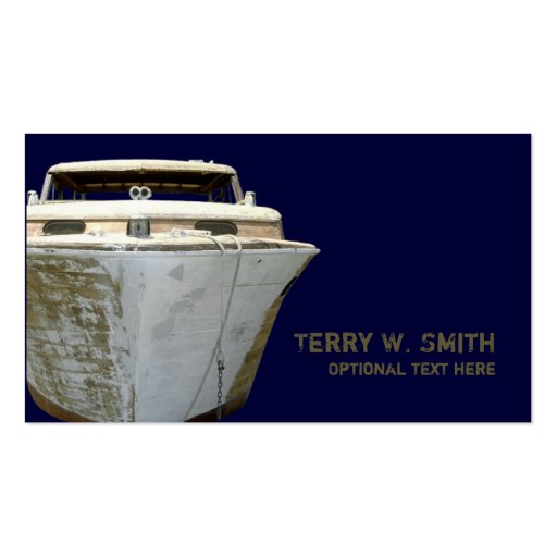 Old Boat Business Card (front side)