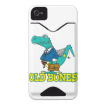 old bones funny dino dinosaur toon id iphone 4 case