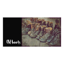 Old boots photo cards