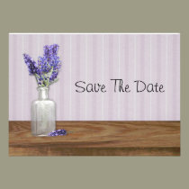 Old Bottle Of Lavender Save The Date invitations