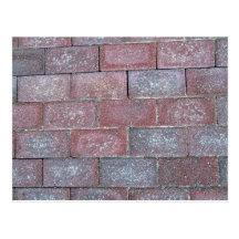 Old Brick Pavement Background Post Card