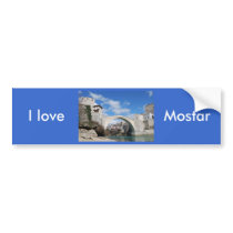 Old Bridge in Mostar bumper stickers