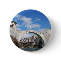 Old Bridge in Mostar Pinback Button