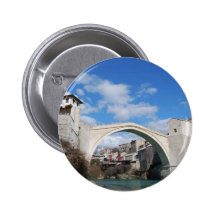 Old Bridge in Mostar Pinback Button