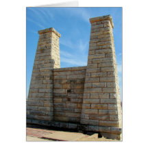 Old Bridge Muscatine, Iowa Greeting Card