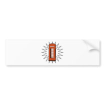 Old British Telephone Box bumper stickers