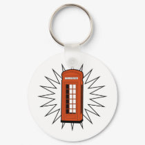 Old British Telephone Box keychains