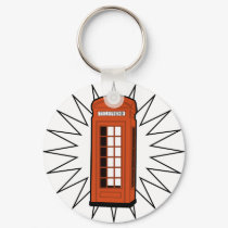Old British Telephone Box keychains
