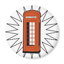 Old British Telephone Box magnets