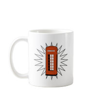 Old British Telephone Box mugs