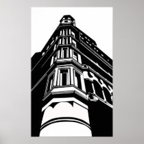Old building print