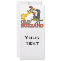 old buzzard funny cartoon character rack card template