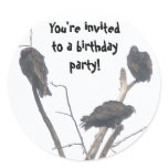 Old Buzzards Party Invitation Stickers