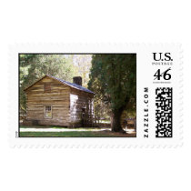 old cabin postage