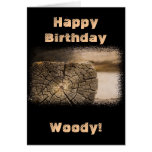 Old Cabin Textures Birthday Greeting Cards