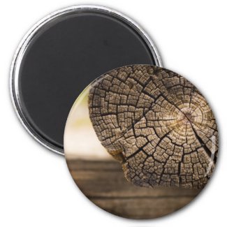 Old Cabin Wood Textures Fridge Magnet