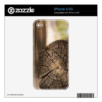 Old Cabin Wood Textures iPhone 4 Decals
