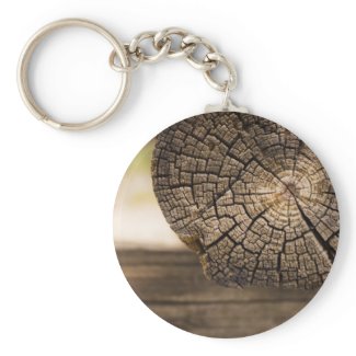 Old Cabin Wood Textures Key Chain