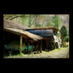Old Car and Broken Shed posters