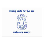 Old Car Parts Business Card