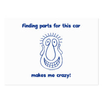 Old Car Parts business cards by HappyDoggies Old Car Parts business cards