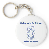 Old Car Parts Keychain