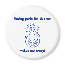 Old Car Parts Magnet