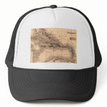 Old Caribbean Map Dive Shirt Hats