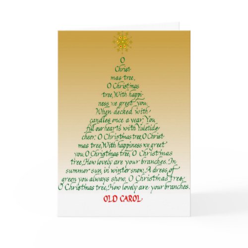Old Carol card