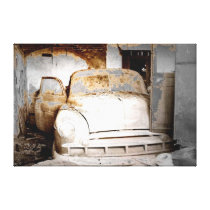 Old Cars Stretched Canvas Prints