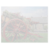 Old cart, Snowdonia  flowers Letterhead Template