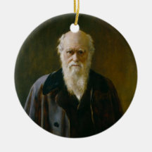 Old Charles Darwin Atheist A  Ornament