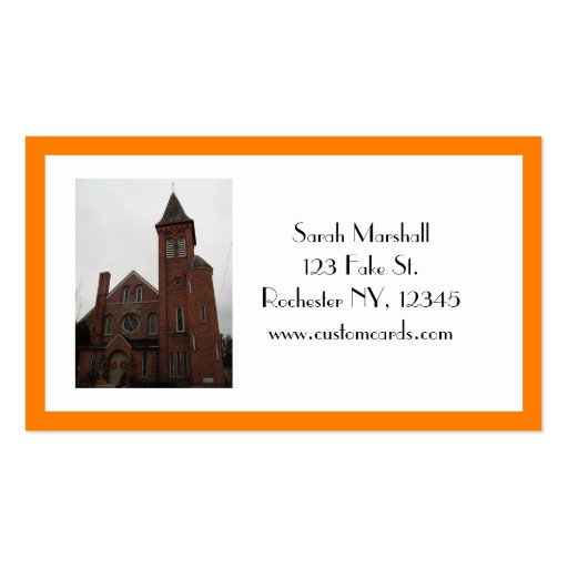 Old Church Business Card (front side)