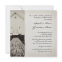 Old Church Vintage Wedding Invitation invitation