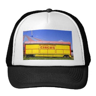 old circus wagon mesh hat