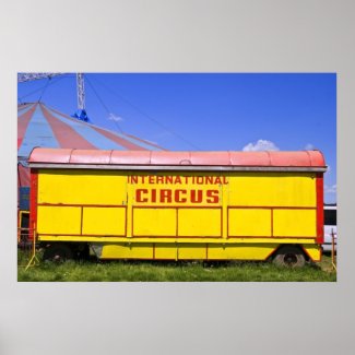 old circus wagon posters