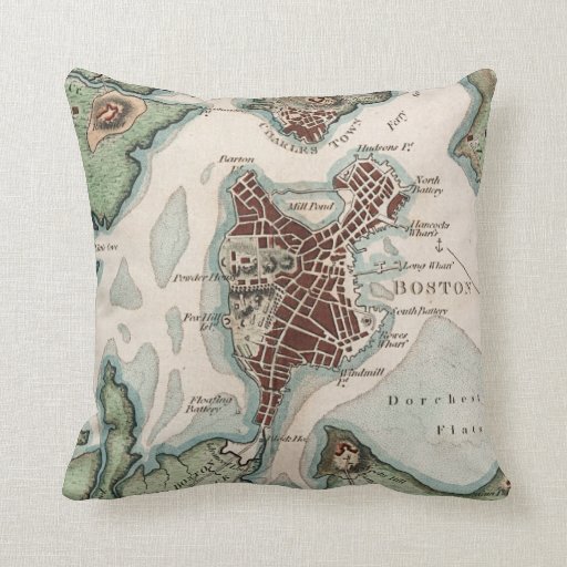 Old city maps throw pillow Zazzle