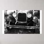 Old Classic Car Front End Grille Posters