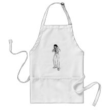 Old comic hero aprons