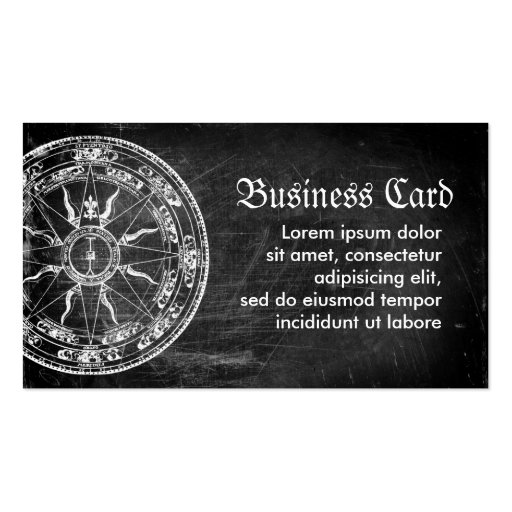 Old Compass Rose Business Card Templates