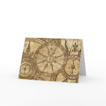 Old Compass Rose Cards