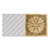 Old Compass Rose Photo Greeting Card