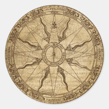 Old Compass Rose Stickers