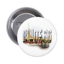 Old Conoco Gas Station, Texas - Route 66 Buttons