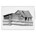 Old Country Barnboard Woodshed Pen and Ink cards by dragling Old Country Barnboard Woodshed Pen and Ink cards