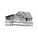 Old Country Barnboard Woodshed Pen and Ink Drawing posters by dragling Old Country Barnboard Woodshed Pen and Ink Drawing posters